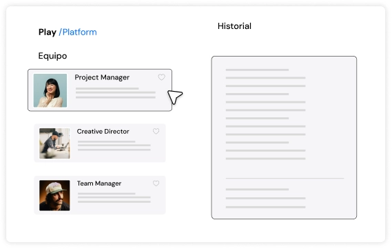 Leads y contactos unificados con historial en PLAY /Platform